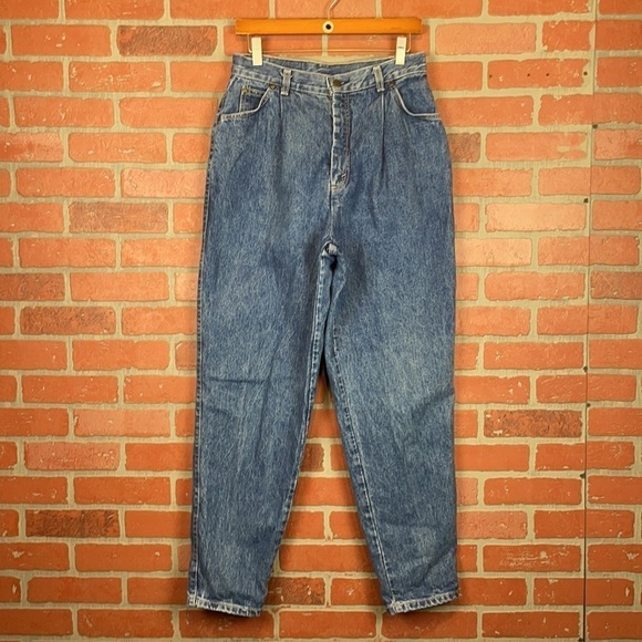 RARE Vintage 80’s Levi’s 573 High Waisted Orange Tab Tapered Pleated Mom Jean 28 - Picture 5 of 16